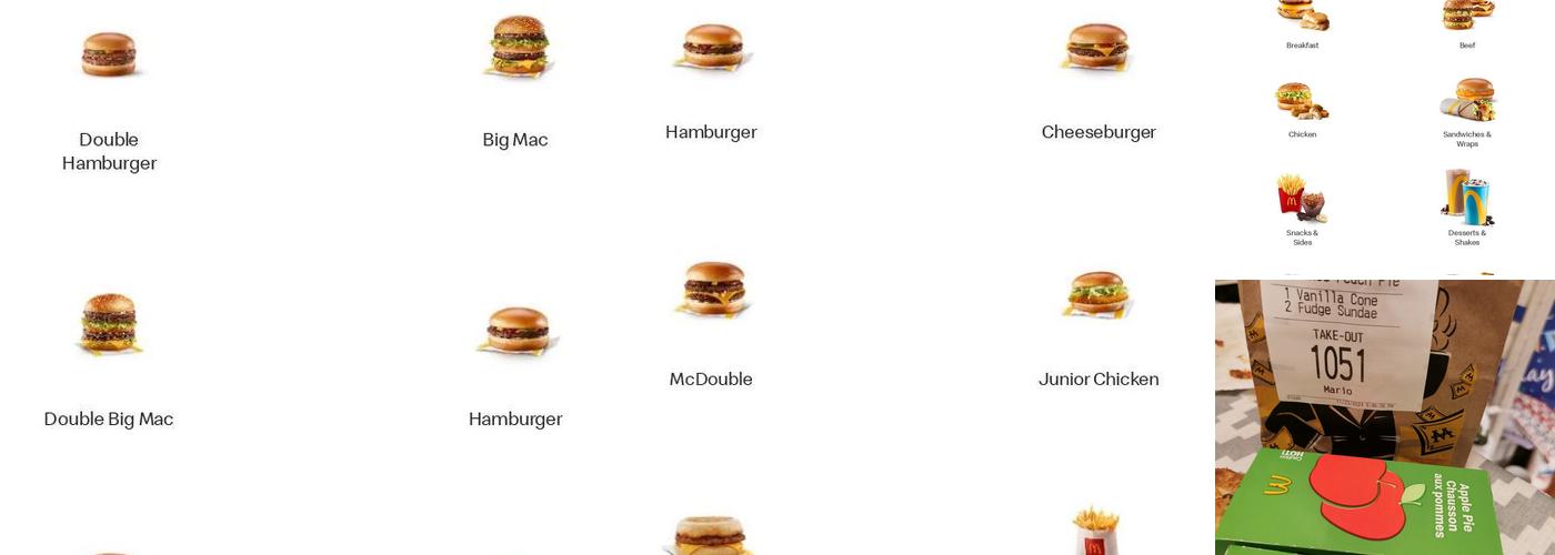 McDonald’s Menu