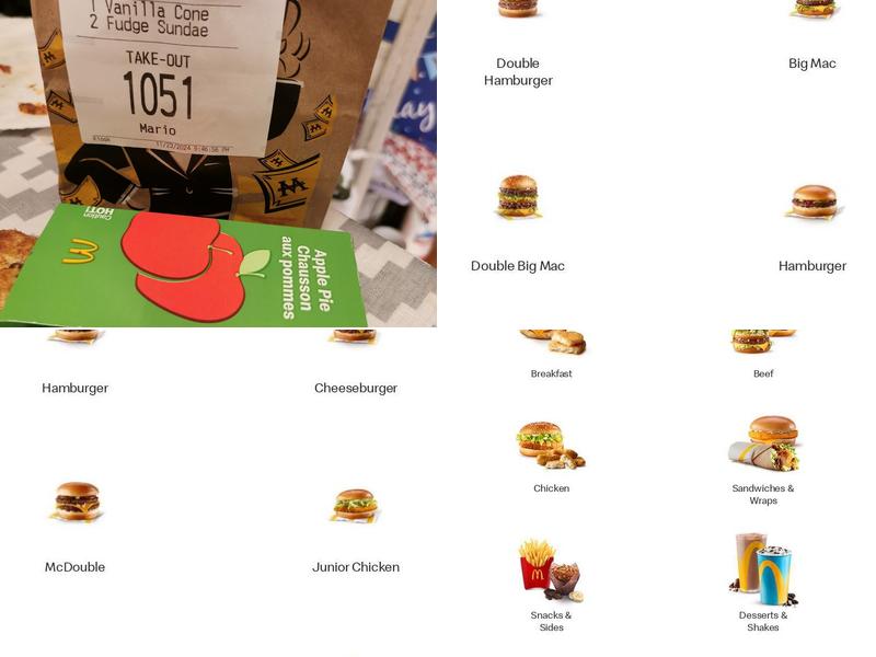 McDonald’s Menu