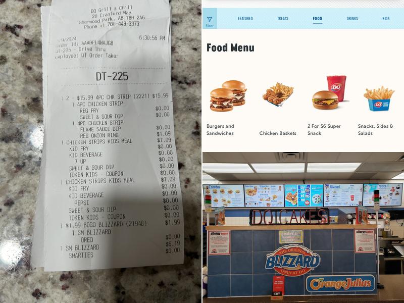 Dairy Queen Grill & Chill Menu