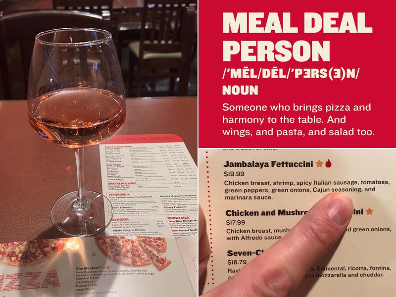 Boston Pizza Menu