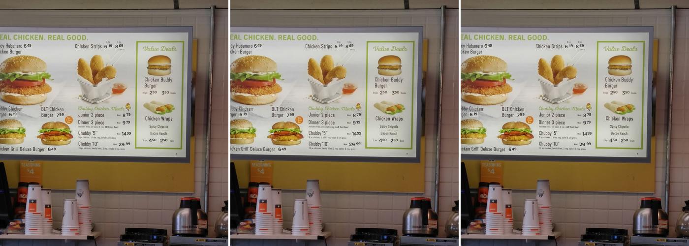 A&W Canada Menu
