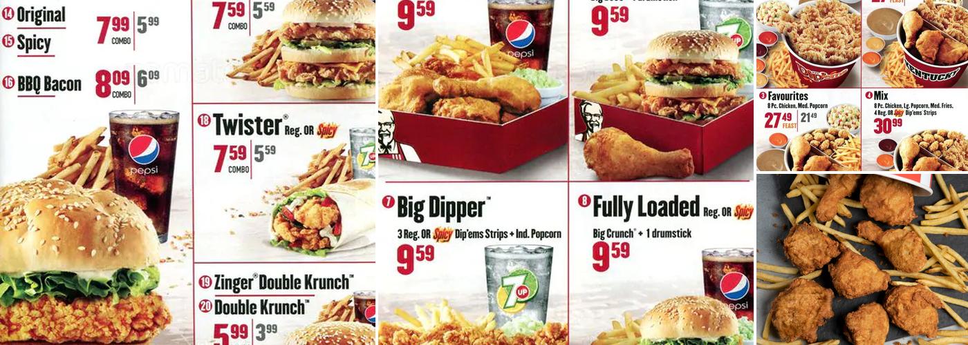 KFC Menu