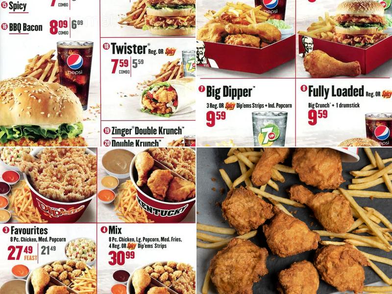 KFC Menu