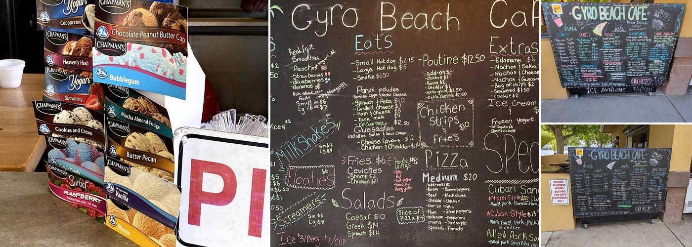 Gyro Beach Cafe Menu