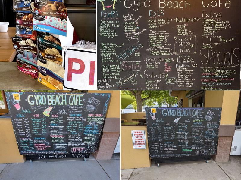 Gyro Beach Cafe Menu