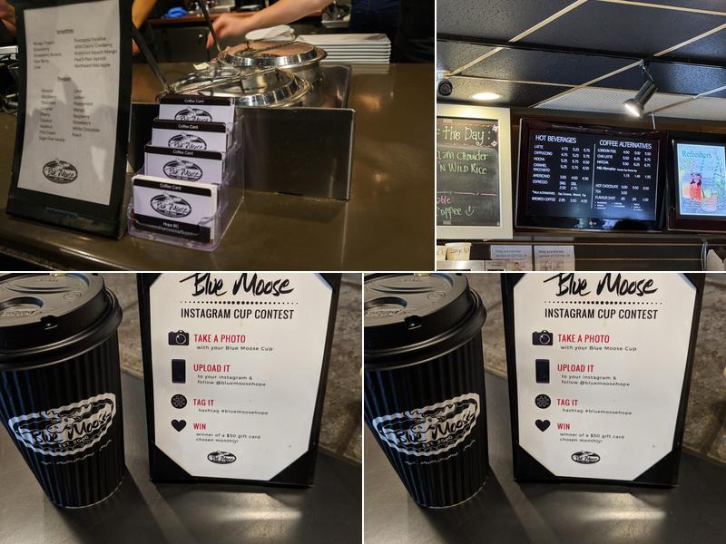 Blue Moose Coffee House Menu