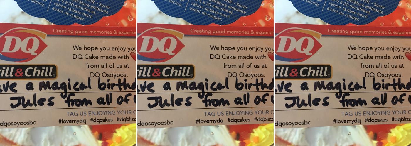 Dairy Queen Grill & Chill Menu