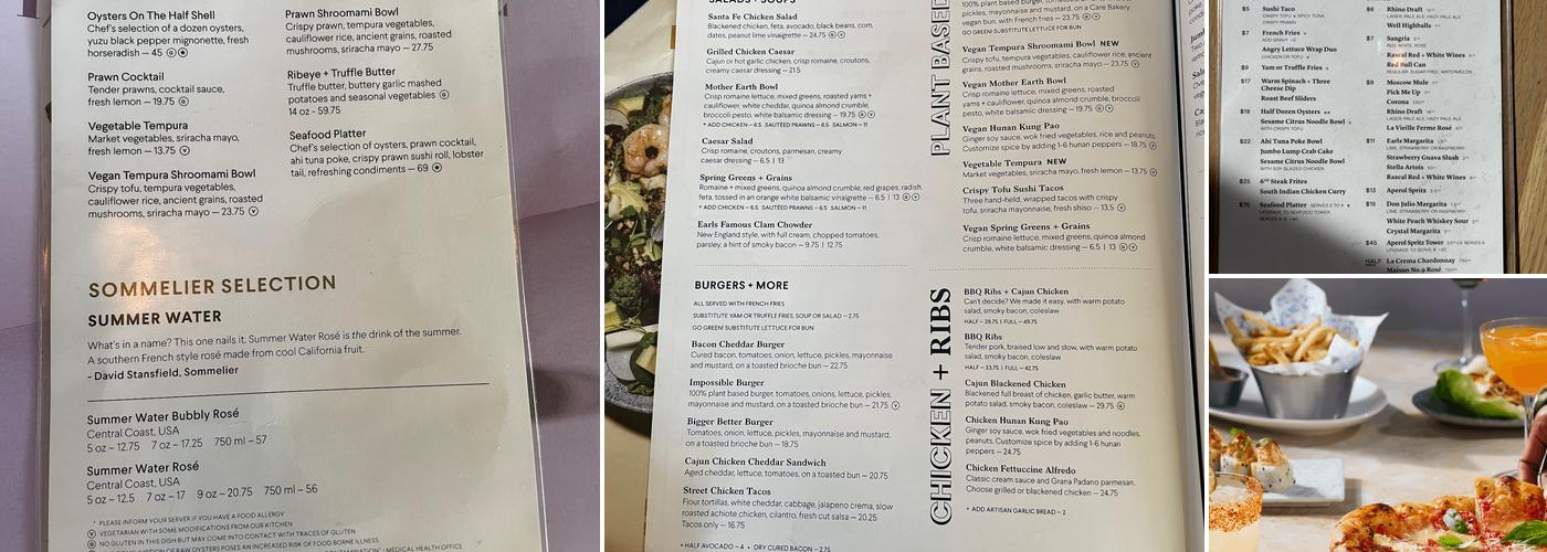 Earls Kitchen + Bar Menu