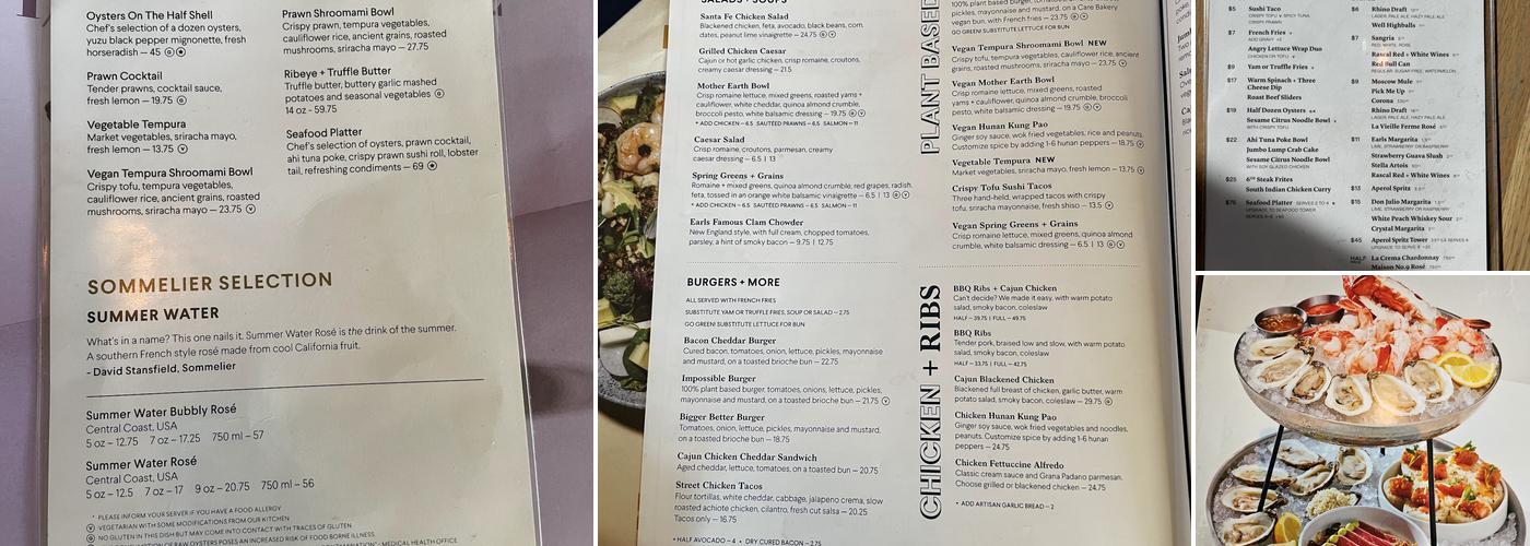 Earls Kitchen + Bar Menu