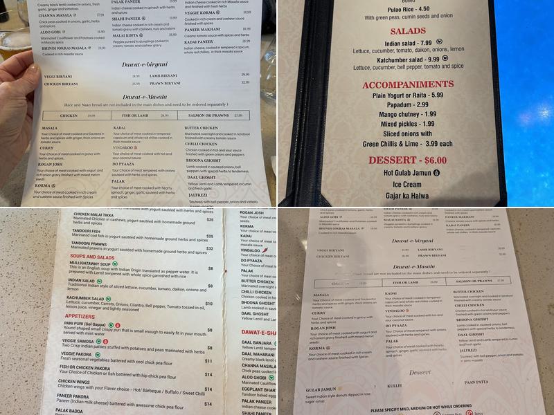 Indian Masala Bistro Menu