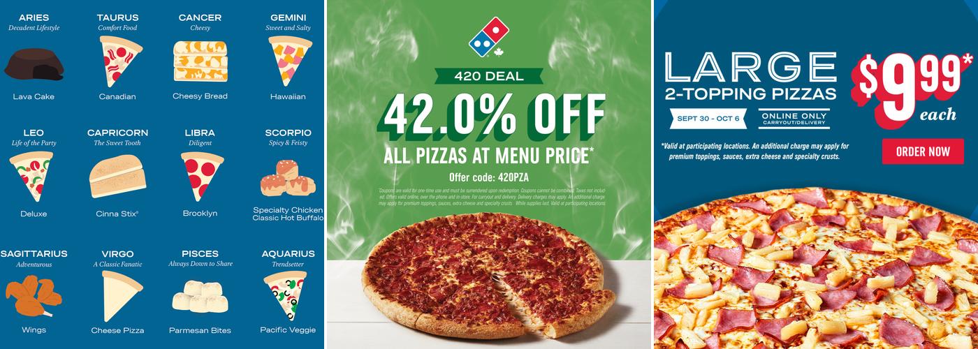 Domino's Pizza Menu