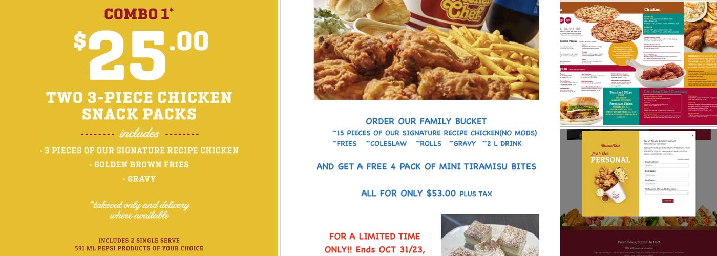 Chicken Chef Menu