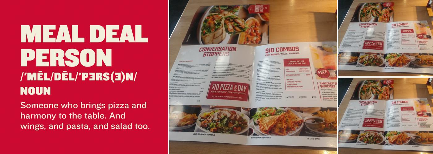 Boston Pizza Menu