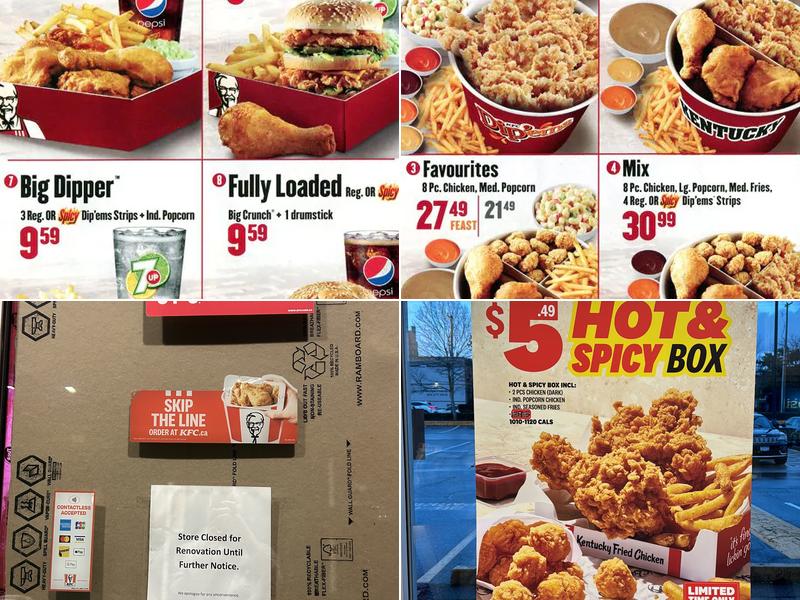 KFC Menu