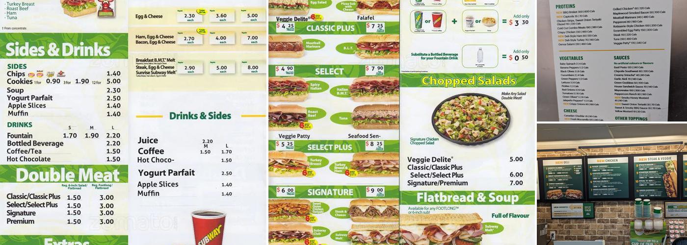 Subway Menu