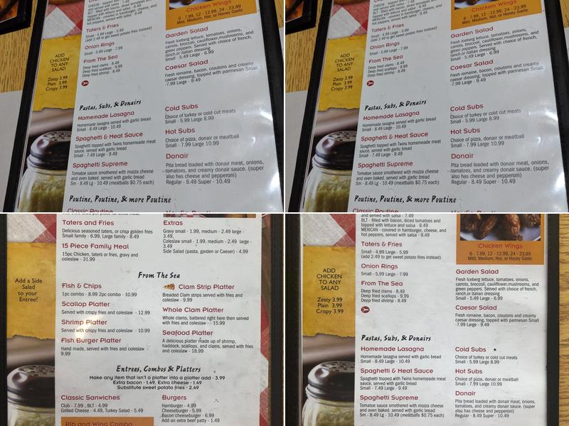 Twins Pizza/Kaboodles Menu