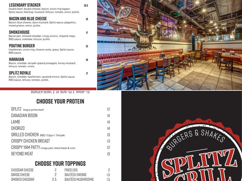 Splitz Grill Menu
