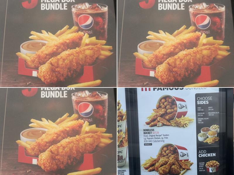 KFC Menu