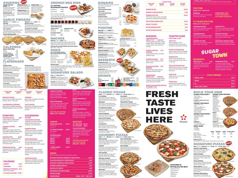 Pizzatown Menu