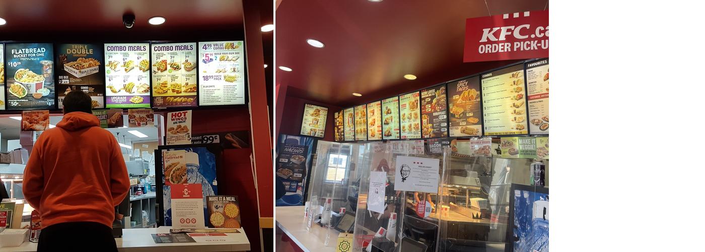 KFC Menu