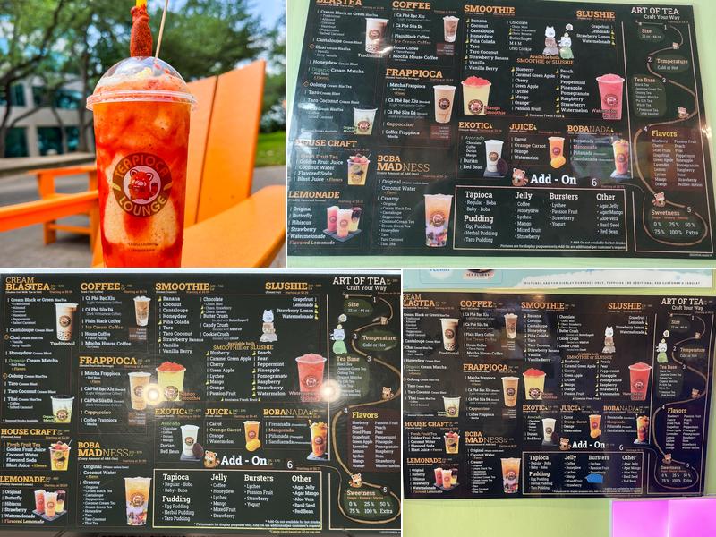 Teapioca Lounge Menu