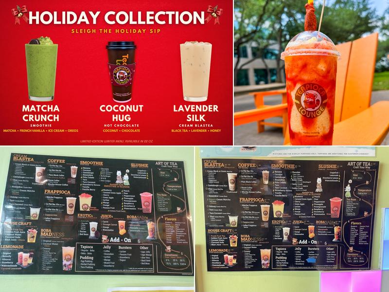 Teapioca Lounge Menu