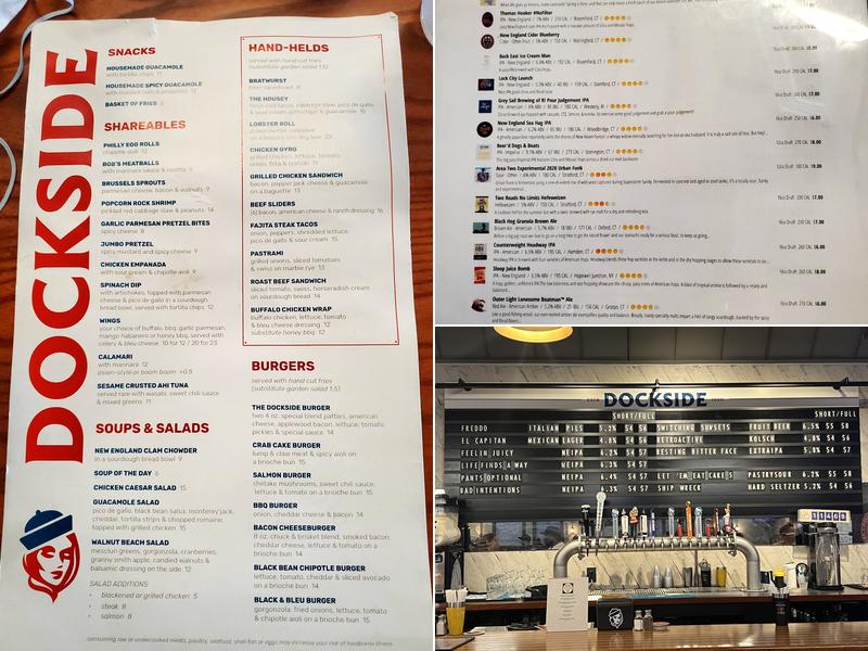 Dockside Brewery Menu