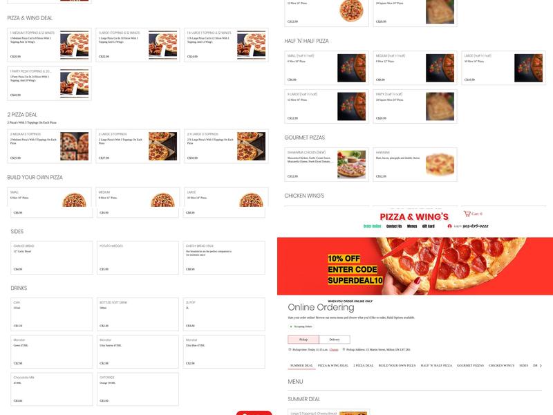 Super Deal Pizza & Wings Menu