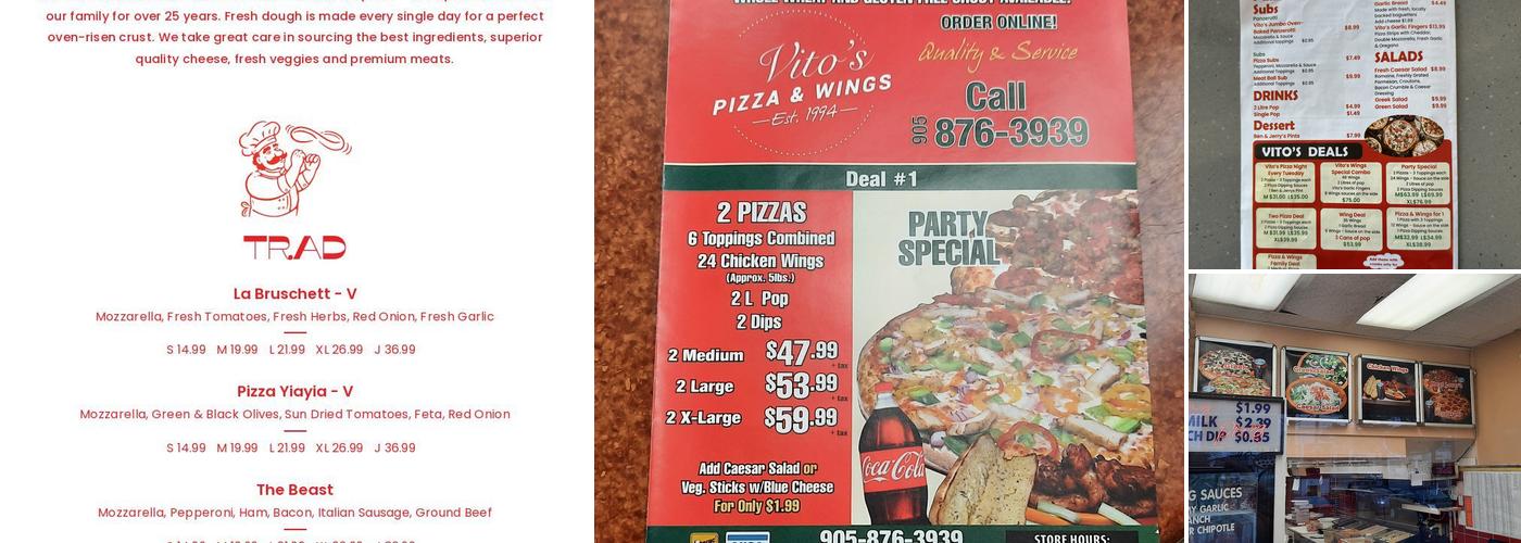 Vito's Pizza & Wings Menu