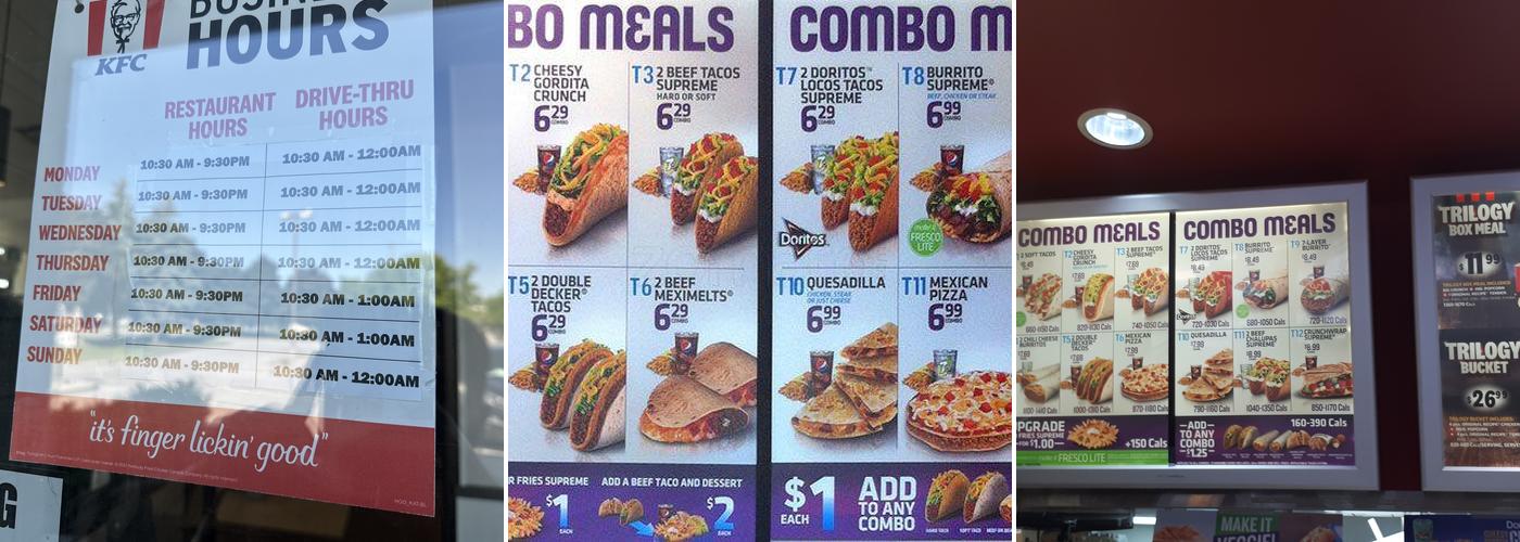 Taco Bell Menu