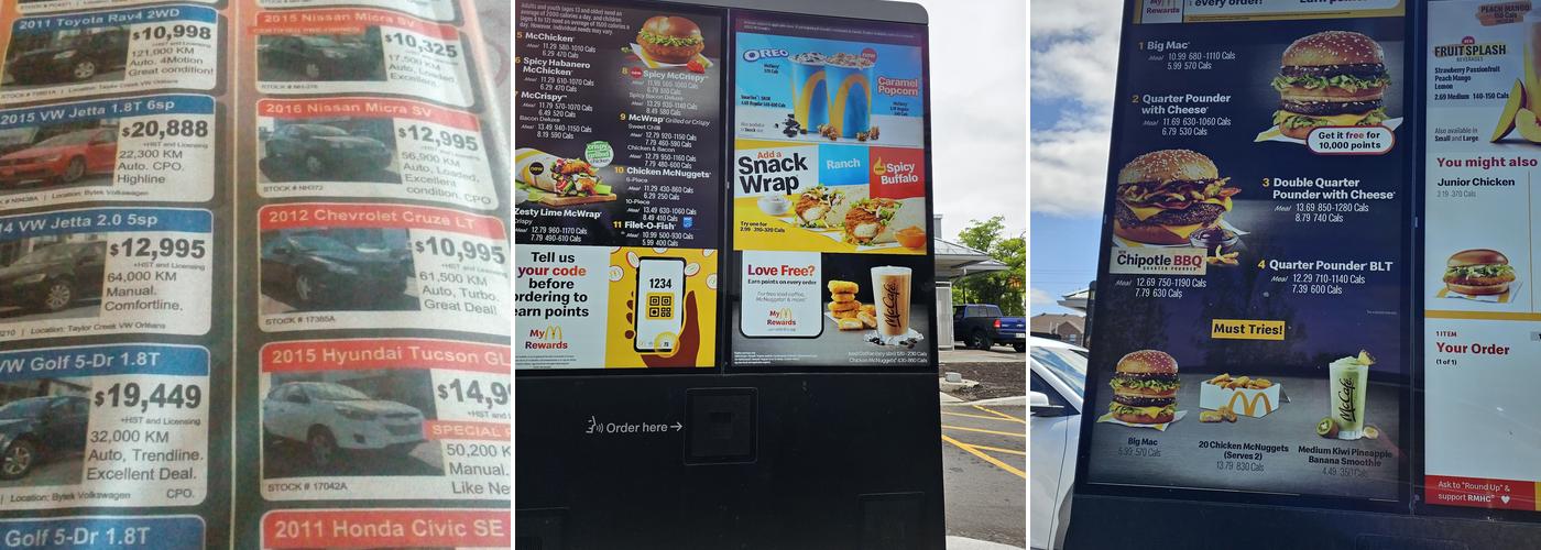 McDonald's Menu