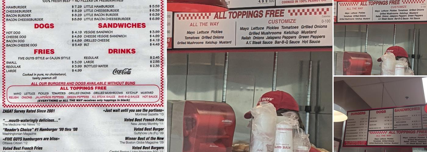 Five Guys Menu