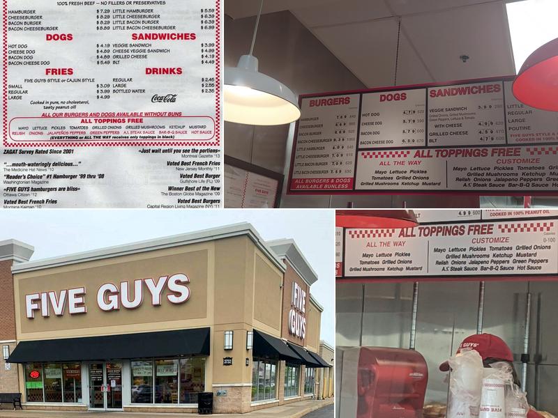 Five Guys Menu