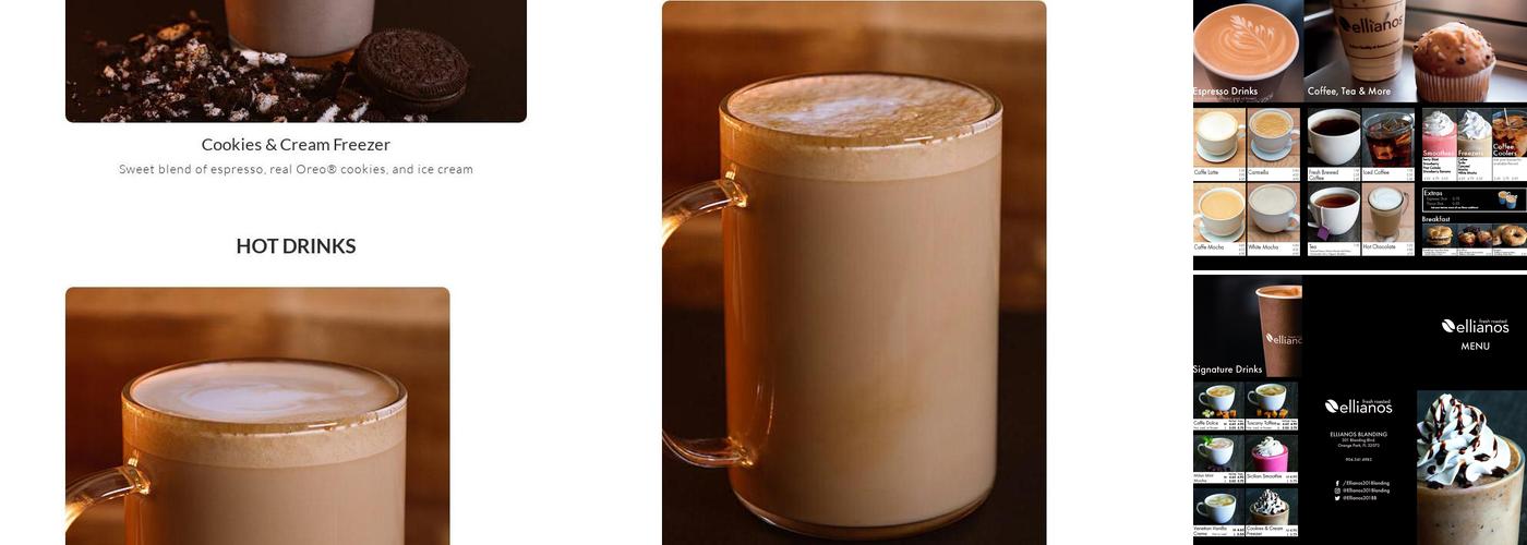 Ellianos Coffee Menu