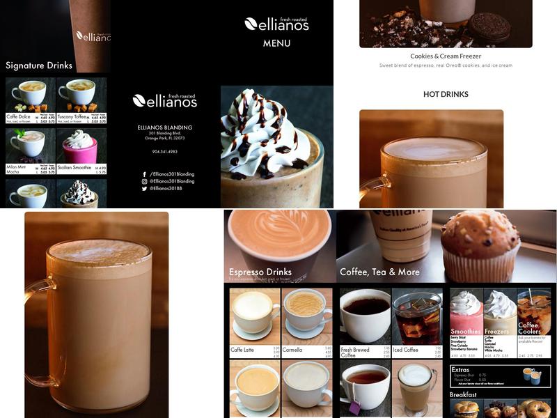 Ellianos Coffee Menu
