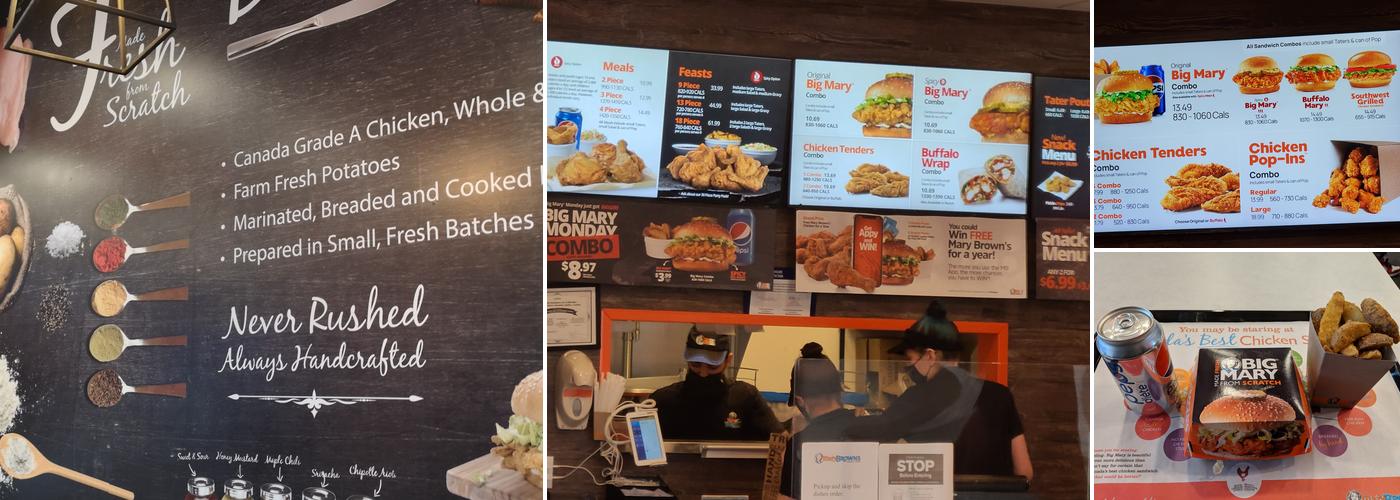 Mary Brown's Chicken Menu