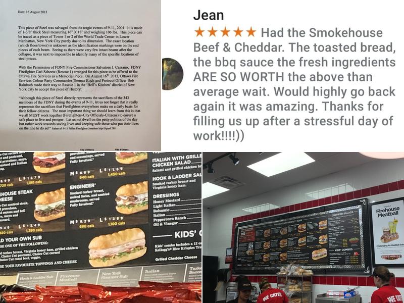 Firehouse Subs Barrhaven Menu