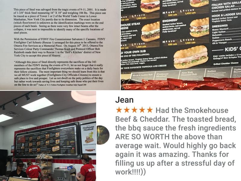 Firehouse Subs Barrhaven Menu