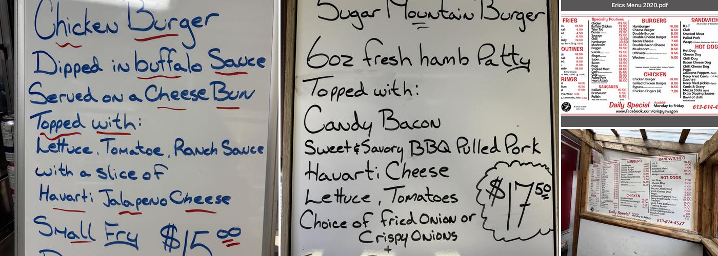 Crispy Chips Menu