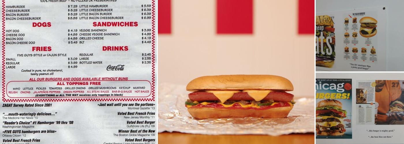 Five Guys Menu