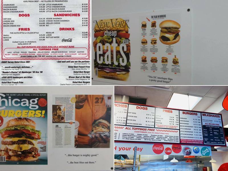 Five Guys Menu