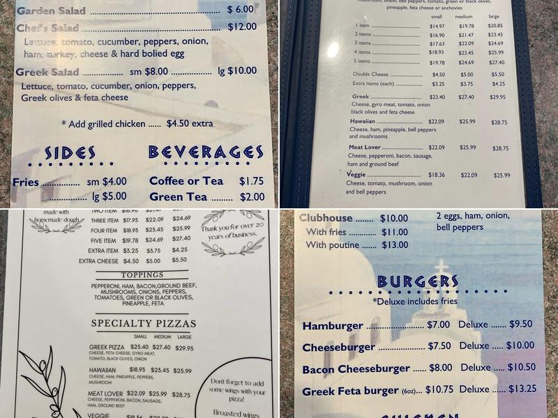 Peter's Kitchen Menu