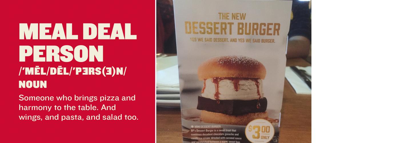 Boston Pizza Menu