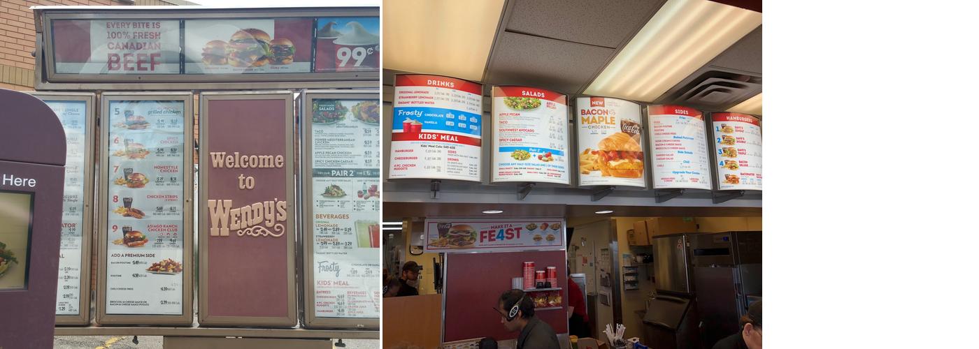 Wendy's Menu