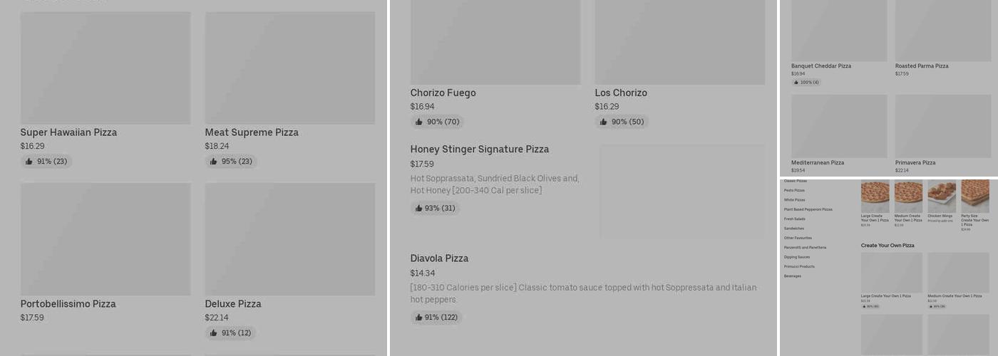 Pizza Nova Menu