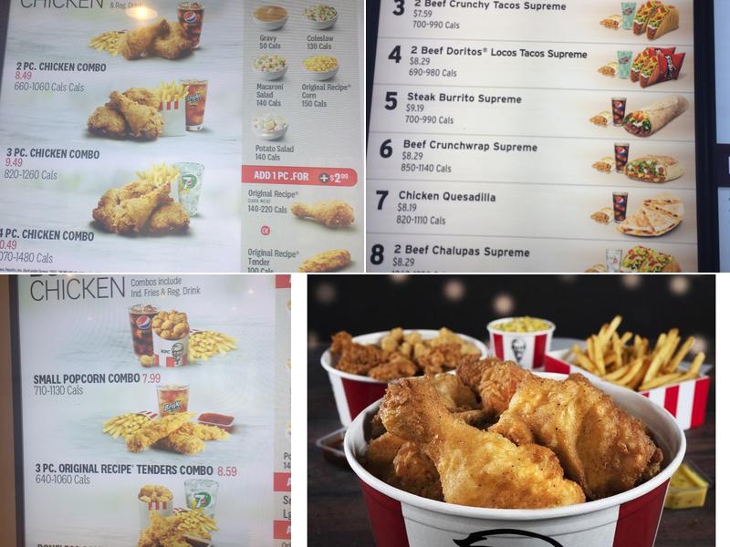 KFC Menu