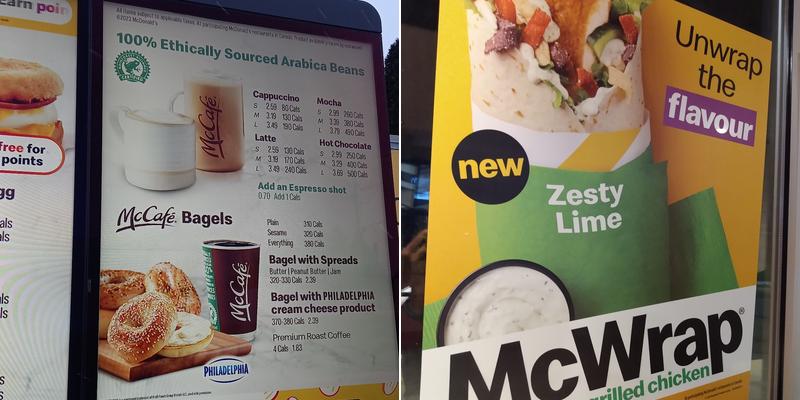 McDonald's Menu
