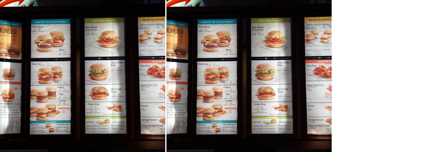 A&W Canada Menu