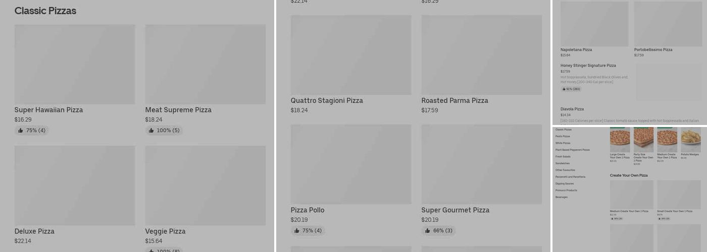 Pizza Nova Menu