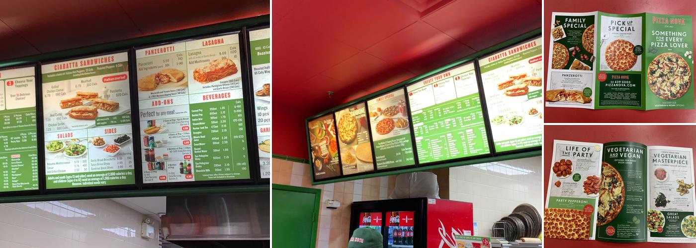 Pizza Nova Menu